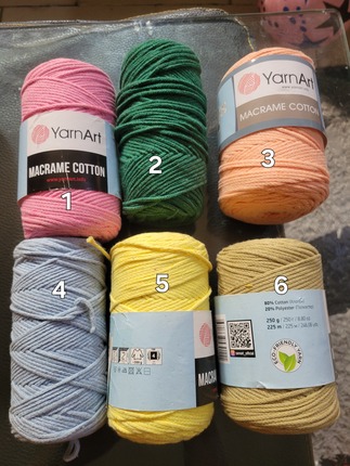 3mm cotton macrame