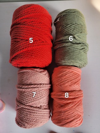6mm combed cotton macrame